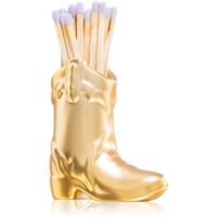 Paddywax Cowboy Boot Match Holder matches Gold Metallic 25 g
