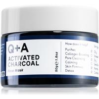 Q+A Activated Charcoal detoxifying skin mask with activated charcoal 50 g