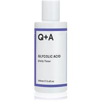 Q+A Glycolic Acid gentle exfoliating toner With AHAs 100 ml
