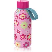 Quokka Solid Kids thermo bottle with loop Flowers 330 ml