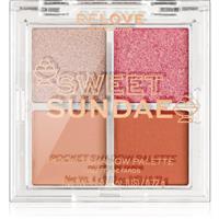 Revolution Relove Pocket Palette eyeshadow palette shade Sweet Sundae 4x0.72 g