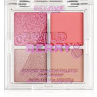Revolution Relove Pocket Palette eyeshadow palette shade Wild Berry 4x0.72 g