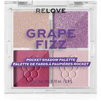 Revolution Relove Pocket Palette eyeshadow palette shade Grape Fizz 4x0.72 g