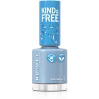 Rimmel Kind & Free nail polish shade 152 Tidal Wave Blue 8 ml