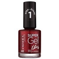 Rimmel Super Gel By Kate gel nail polish without UV/LED sealing shade 044 Rock n Sparkle 12 ml