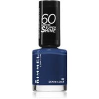Rimmel 60 Seconds Super Shine nail polish shade 102 Denim Lover 8 ml