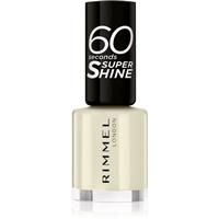 Rimmel 60 Seconds Super Shine nail polish shade 730 Silver Bullet 8 ml