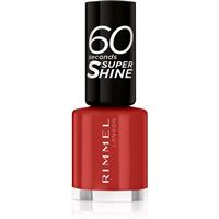 Rimmel 60 Seconds Super Shine nail polish shade 310 Double Decker Red 8 ml