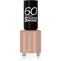 Rimmel 60 Seconds Super Shine nail polish shade 708 Kiss In The Nude 8 ml