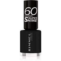 Rimmel 60 Seconds Super Shine nail polish shade 900 Black 8 ml