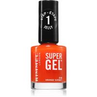 Rimmel Super Gel gel nail polish without UV/LED sealing shade 018 Orange Sorbet 12 ml