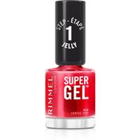 Rimmel Super Gel gel nail polish without UV/LED sealing shade 016 Cerise Pop 12 ml