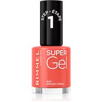 Rimmel Super Gel gel nail polish without UV/LED sealing shade 047 Spiced Coral 12 ml
