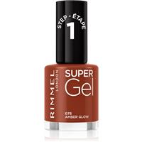 Rimmel Super Gel gel nail polish without UV/LED sealing shade 075 Amber Glow 12 ml