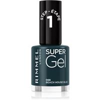 Rimmel Super Gel gel nail polish without UV/LED sealing shade 068 Beach House Blue 12 ml