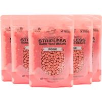 RIO Hard Wax Beads Rose wax beads for depilation 5x100 g