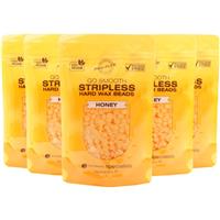 RIO Hard Wax Beads Honey wax beads for depilation 5x100 g
