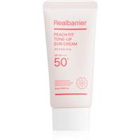Real Barrier Peach Fit Tone-Up Sun Cream protective tinted cream for the face SPF 50+ 50 ml