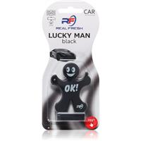 Real Fresh Lucky Man Black car air freshener 1 pc