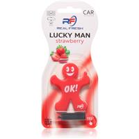 Real Fresh Lucky Man Strawberry car air freshener 1 pc
