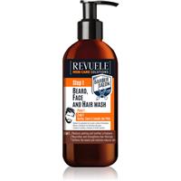 Revuele Men Care Solutions Barber Salon beard and hair shampoo 3-in-1 300 ml