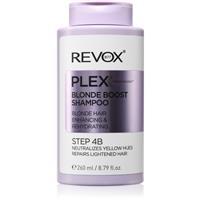 Revox B77 PLEX Blonde Boost Shampoo. Step 4B shampoo for neutralising brassy tones for blonde hair 260 ml