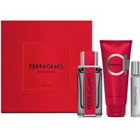 Ferragamo Red Leather gift set for men