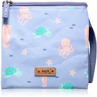 Saro Baby Sandwich Bag pouch for snacking Blue 17,5x17,5 cm 1 pc