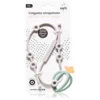 Saro Baby Silicone Catch-All Hanger silicone drawstring Grey 1 pc