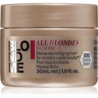 Schwarzkopf Professional Blondme All Blondes Rich nourishing mask for coarse hair 30 ml