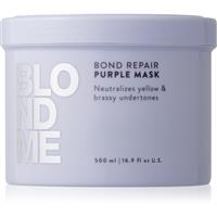 Schwarzkopf Professional Blondme Bond Repair Purple Mask hair mask neutralising yellow tones 500 ml