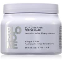 Schwarzkopf Professional Blondme Bond Repair Purple Mask hair mask neutralising yellow tones 200 ml
