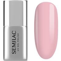 Semilac UV Gel Base Fiber Base base coat gel for gel nails shade Pink Milk 7 ml