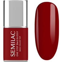 Semilac One Step 3in1 Glossy gel nail polish shade 575 Dark Red 7 ml