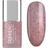 Semilac One Step 3in1 Glossy gel nail polish shade 250 Glitter Pink 7 ml