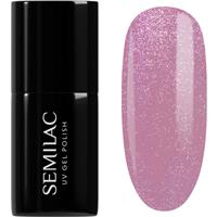 Semilac UV Hybrid Shimmer gel nail polish shade 319 Shimmer Dust Pink 7 ml