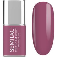 Semilac One Step 3in1 Glossy gel nail polish shade 205 Purple Beige 7 ml