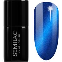 Semilac UV Hybrid Silk Effect gel nail polish for UV/LED hardening shade 466 Blue Silk Pyjamas 7 ml