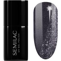 Semilac UV Hybrid Day and Night gel nail polish for UV/LED hardening shade 399 Dark & Spark 7 ml