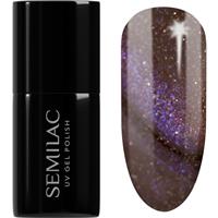 Semilac UV Hybrid Galaxy Flash gel nail polish for UV/LED hardening shade 827 AI Brown 7 ml