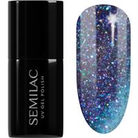 Semilac UV Hybrid Galaxy Flash gel nail polish for UV/LED hardening shade 826 Virtual Blue 7 ml