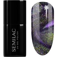 Semilac UV Hybrid Galaxy Flash gel nail polish for UV/LED hardening shade 825 Cyber Violet 7 ml