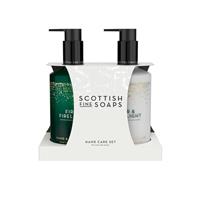 Scottish Fine Soaps Fir & Firelight gift set for hands and body