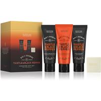 Scottish Fine Soaps Thistle & Black Pepper gift set for men
