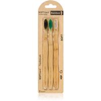 SOFTdent Bamboo Soft - 3 pack bamboo toothbrush 3 pc