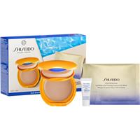 Shiseido Expert Sun Protector Tanning Compact Foundation SPF10 gift set for women shade Honey