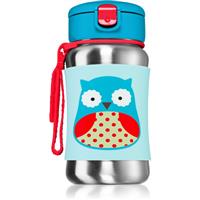 Skip Hop Zoo Straw Bottle stainless steel water bottle with straw Owl 12 m+ 350 ml