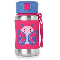 Skip Hop Zoo Straw Bottle stainless steel water bottle with straw Butterfly 12 m+ 350 ml