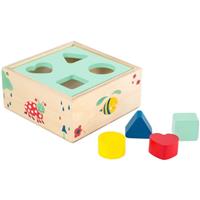 Small foot Shape-Fitting Cube Forest activity puzzle toy wooden 12 m+ 5 pc