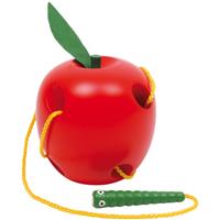 Small foot Threading Game Apple and Worm activity toy wooden 3 y+ 2 pc